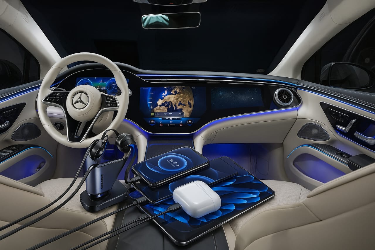 Smart 4-in-1 Retractable Car Charger