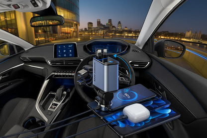 Smart 4-in-1 Retractable Car Charger